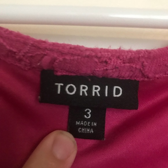 TORRID Pink Lace Dress WITH POCKETS!! - Picture 5 of 5